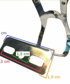 Messingschlager Cale Pieds Pédale Vélo Avec 2 Points De Passage Pour Lanière -Magasin Freinage pas cher cale pieds pedale velo avec 2 points de passage pour laniere full 4