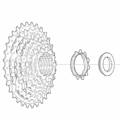 Cassette 8 Vitesses Pour Vélo 11-32 Dents Shimano 3 Cassette 8 Vitesses Pour Vélo 11-32 Dents Shimano – Image 2