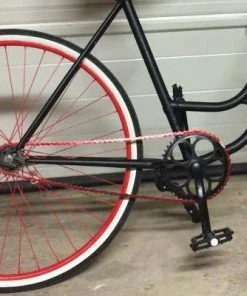 YBN Chain Chaîne Vélo BMX FIXIE Single Speed Rouge -Magasin Freinage pas cher chaine velo bmx fixie single speed rouge full 3