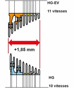 Cassette Vélo Route Shimano Ultegra CS-R8000 11V -Magasin Freinage pas cher chaine velo route shimano ultegra 11 v r80000 10