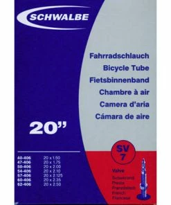 Chambre à Air 20 Pouces Schwalbe -Magasin Freinage pas cher chambre a air valve presta pour velo 20 x 1 50 2 50 schwalbe full