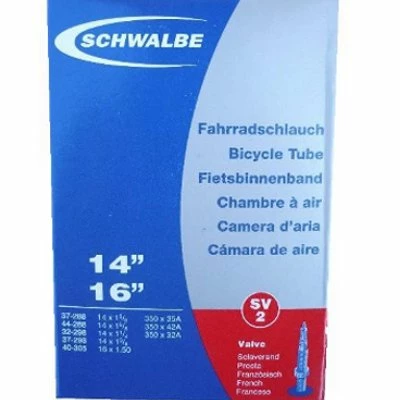 Chambre à Air Vélo Presta 350A / 14X1 3/8X1 5/8 Schwalbe 3 Chambre à Air Vélo Presta 350A / 14X1 3/8X1 5/8 Schwalbe