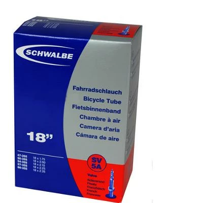 Chambre Air Vélo 18 X 1.75/2.35 Presta Schwalbe 3 Chambre Air Vélo 18 X 1.75/2.35 Presta Schwalbe
