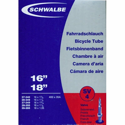 Chambre Air Vélo 400A 16 X 1 1/8 - 1 3/8 Schwalbe 3 Chambre Air Vélo 400A 16 X 1 1/8 - 1 3/8 Schwalbe