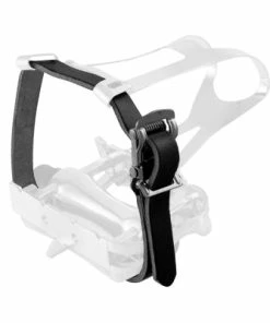 Point Courroies Cuir Noir Pour Cale Pieds De Vélo - La Paire