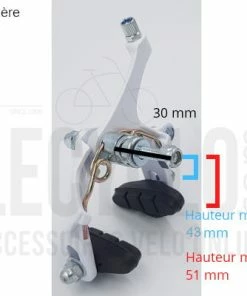 Newton Étriers Frein Vélo Blancs Pour Route Et Fixie -Magasin Freinage pas cher etriers frein velo blancs pour route et fixie full 3