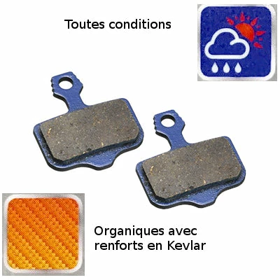 Brakco Paire Plaquettes Organiques Frein à Disque De Vélo AVID Elixir 8 Brakco Paire Plaquettes Organiques Frein à Disque De Vélo AVID Elixir – Image 6