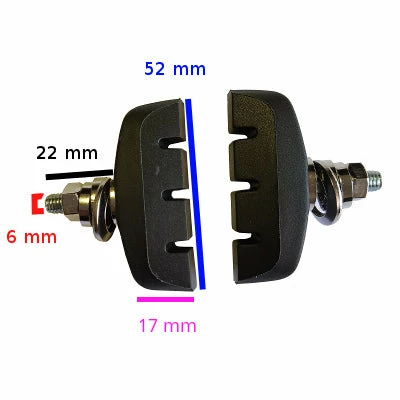 Brandless Patins De Frein Vélo Caliper 52 Mm à Visser - La Paire 4 Brandless Patins De Frein Vélo Caliper 52 Mm à Visser - La Paire – Image 2