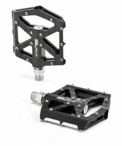 Pédales Ultra Plates Pour VTT Et BMX Noir Et Argent - XLC