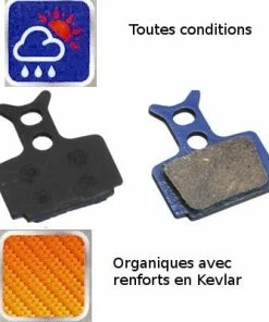 Brakco Plaquette Organique Frein à Disque Vélo Formula, Mega One, R1, R -Magasin Freinage pas cher plaquette organique frein a disque velo formula mega one r1 r full 4