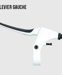 Point Poignée De Frein De Vélo Confort Blanche -Magasin Freinage pas cher poignee de frein de velo confort blanche full 3