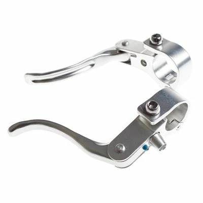 Poignées Frein Vélo Supplémentaires B Levers Crosstop BLB Argent 3 Poignées Frein Vélo Supplémentaires B Levers Crosstop BLB Argent